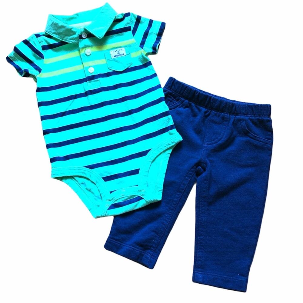 Carter’s onesie with matching pants 6 months